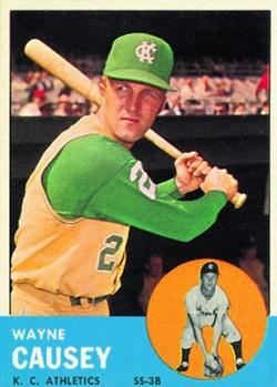 1963 Topps Baseball Cards      539     Wayne Causey